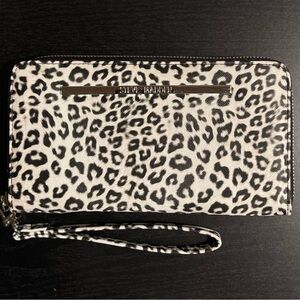 Steve Madden Monochrome Leopard Print Wallet